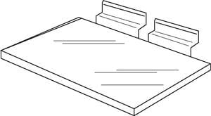 Shoe Shelf Kit CLEAR (10Wx4"D)