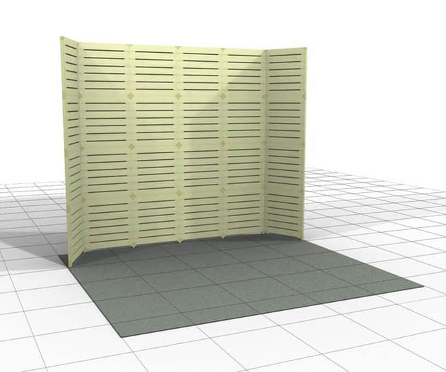 Expo Kit COMPLETE — All-in-One 10×10 Modular Slatwall Trade Show DisplayThe Expo Kit COMPLETE has everything you need to create a professional, turnkey 10×10 trade show display—all in one affordable, easy-to-use package. This modular slatwall display system is perfect for exhibitors, sales reps, and product-based businesses that want a clean, branded presentation without the hassle of bulky hardware or long setup times.  The Expo Kit COMPLETE includes all the components from our standard Expo Kit, plus LED spotlights and a durable hard shipping case with wheels for easy transport. You’ll also receive a Snap Panel counter with built-in storage, shelves, and hooks—everything you need to showcase your products beautifully.  Each 2′×2′ panel weighs only 5 lbs and features six slats on one side and a smooth finish on the reverse. The entire display can be set up or broken down by one person in minutes—no tools required. As your exhibit needs grow, you can easily expand your system by adding additional Snap Panels and connectors.  Backed by over 10 years of trade show experience from our parent company, Vegas Display, the Snap Panel system is a proven, reliable display solution trusted by thousands of exhibitors nationwide. With inventory in stock and ready to ship from our Las Vegas warehouse, you can always count on fast delivery and responsive support.  ✅ Complete 10×10 Display Kit: Includes counter, shelves, hooks, LED spotlights, and hard shipping case. ✅ Modular & Expandable: Add more panels as your display needs grow. ✅ Lightweight & Durable: Each panel weighs just 5 lbs. ✅ Tool-Free Setup: Fast, one-person assembly in minutes. ✅ Trusted System: Proven in the Las Vegas trade show industry for over a decade. ✅ Ships Fast: In stock and ready to ship from Las Vegas.Save $325. - Image 2